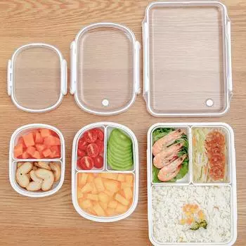 Отдельный ланч-бокс Портативный ланч-бокс Bento Box Герметичный пищевой контейнер Посуда для микроволновой печи Ланч-бокс Белые ящики для хранения 1