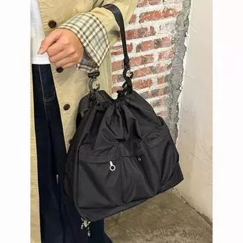 Отделение большой емкости, сумка-тоут из нейлона с завязками на плечо, новая сумка-кронштейн для концертного светового знака, сумка-мессенджер чёрный