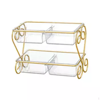 Отделение для сервировки подноса для закусок и десертов Прозрачная крышка Универсальное легкое хранение продуктов