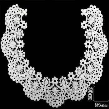 Отделка бабочкой кружево очаровательная ткань цветок шитье аппликация швейные принадлежности нашивки для рукоделия поддельный воротник F
