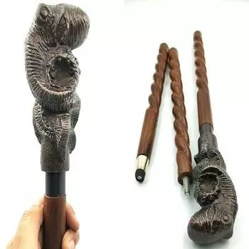 Отделка металлическая ручка в виде головы осьминога деревянная трость трость 3 шт открытый аксессуар