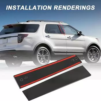 Отделка молдинга стойки B без клавиатуры 926-449 926-448 Bb5z-7820555-bb Детали панели молдинга передней стойки со стороны водителя и пассажира чёрный