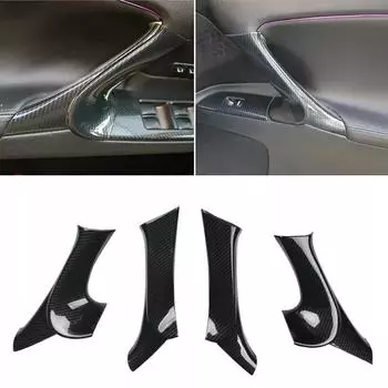 Отделка панели подлокотника двери из углеродного волокна для Lexus IS F250 F350 2006 2013 Заводские характеристики Идеальное соответствие Простая установка CHINA