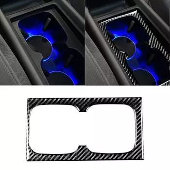 Отделка панели подстаканника. Стильная, простая в установке, водонепроницаемая чашка из углеродного волокна.