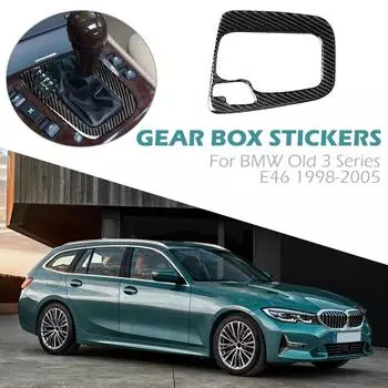 Отделка панели управления переключением передач из углеродного волокна для BMW 3 серии E46 1998-2005