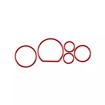 Отделка спидометра салона из углеродного волокна для Toyota Tundra 07-13, красная