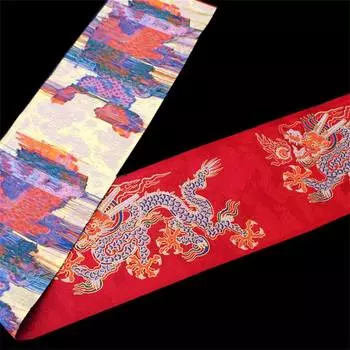 Отделка Вышивание геометрической одежды DIY Поводок Ошейники Аксессуары Кружевные жаккардовые ленты Украшение Домашнее животное 10cm