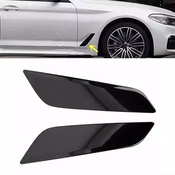 Отделка воздуховода крыла 51747439014 черная, передняя правая и левая сторона