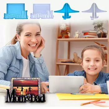 Отец и мать фоторамка украшения капающие формы DIY фоторамка украшения настольное украшение