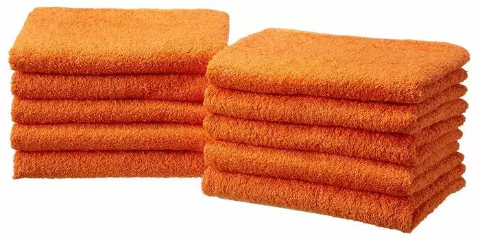 Отель Long Set из 10 длинных полотенец для лица Сделано в Японии Senshu Towel 32 x Оранжевый (приблизительно. 100см)