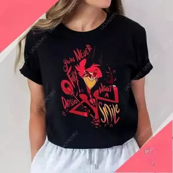 Отели Футболка с принтом Женская потрясающая футболка с короткими рукавами для мужчин и женщин Рубашки Harajuku Летняя хлопковая футболка S