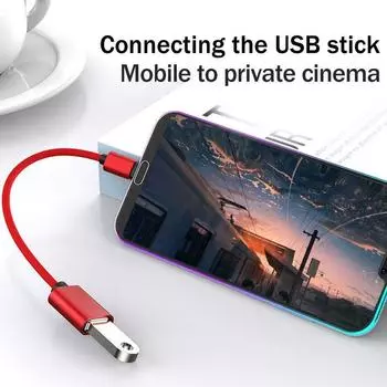 OTG адаптер, USB кабель, Micro USB, Type C, конвертер, USB 3.0, передача данных, дата кабель Micro USB синий