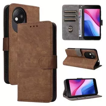 Откидная крышка для ZTE Blade A35 Lite/A35 Core PU чехол для телефона полная защита корпуса противоударный с [блокировкой RFID] Blade A35 Lite/A35 Core чёрный