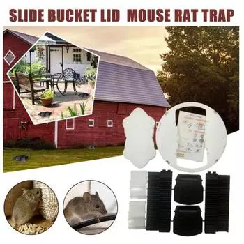 Откидная крышка мышеловка для помещений и улицы с автоматическим сбросом, многоразовая, не требует клея 5 белый