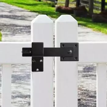 Откидная защелка для двери сарая с монтажными принадлежностями. Вращение на 360 градусов. Безопасность конфиденциальности. Простая установка. Защелка для раздвижной двери. Защелка для ворот.