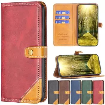 Откидной чехол-кошелек с подставкой для карт и слотом для карт, кожаный чехол для iPhone 14 Plus 13 12 11 Pro Max XSMAX для Samsung S23 S22 S21 S20 Ultra Plus S21FE A14 A54 A53 iPhone 7/8/SE 2020 зелёный