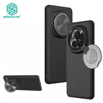 Откидной чехол Nillkin с подставкой для камеры, чехол для Honor Magic 6 Pro, чехлы для телефонов, защитная задняя крышка с откидным объективом For Honor Magic 6 Pro чёрный