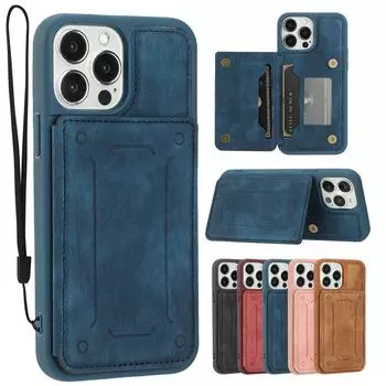 Откидной кожаный чехол-кошелек со слотом для магнитной карты для iPhone 15 14 Plus 13 12 11 Pro Max XSMAX для Samsung S23 S22 S21 S20Ultra Plus S21FE S20FE A14 A54 A53 iPhone 6/6S красный