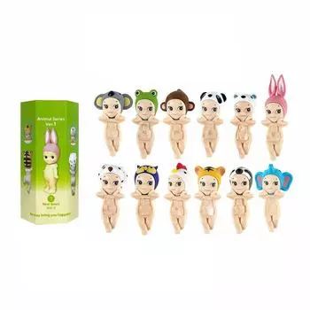 Откройте для себя мистическое царство крылатых чудес: Интригующие фигурки ангелов в сюрприз-слепых коробках Angel Hippers Dreaming Series Figure One Size