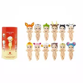 Откройте для себя мистическое царство крылатых чудес: Интригующие фигурки ангелов в сюрприз-слепых коробках Angel Hippers Dreaming Series Figure One Size