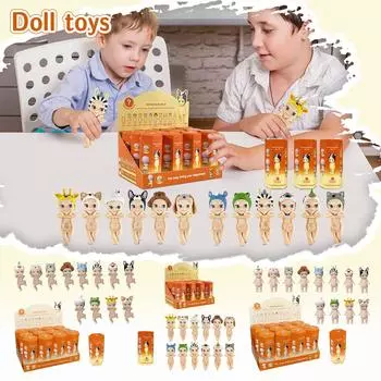 Откройте для себя мистическое царство крылатых чудес: Интригующие фигурки ангелов в сюрприз-слепых коробках Angel Hippers Dreaming Series Figure One Size