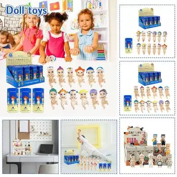 Откройте для себя мистическое царство крылатых чудес: Интригующие фигурки ангелов в сюрприз-слепых коробках Angel Hippers Dreaming Series Figure One Size