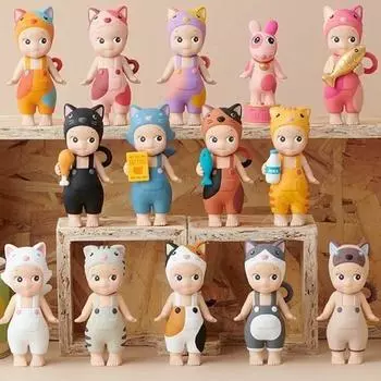 Откройте для себя мистическое царство крылатых чудес: Интригующие фигурки ангелов в сюрприз-слепых коробках Angel Hippers Dreaming Series Figure One Size