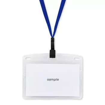 Открытая промышленная подвесная табличка с именем, держатель для карточки с именем, держатель для карточки, 10 шт., мягкий чехол Chuck, синий NL-22-BU