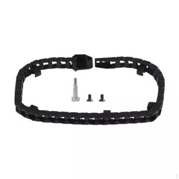 Открытая тяговая цепь 0,24x0,39 дюйма, сменные кабельные лотки, утилитарные аксессуары, прочные, гибкие, черного цвета