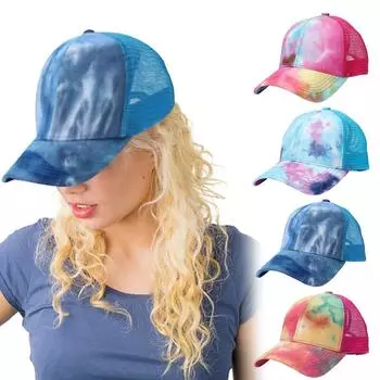 Открытая унисекс бейсбольная сетчатая кепка, открытая многоцветная цветная кепка от солнца горячий розовый