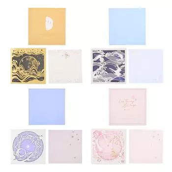 Открытка-карман с полым сгибом и конвертом для свадьбы, дня рождения, выпускного, годовщины, Рождества 1#