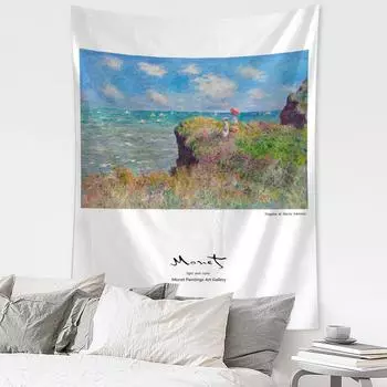 Открытка Картина Маслом Гобелен Настенное Искусство Простой Богемный Хиппи Общежитие Спальня Гостиная Домашний Декор 95x70CM