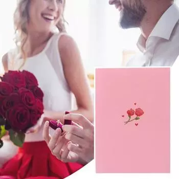 Открытка ко Дню святого Валентина Yousheng, объемная романтическая любовная открытка, поздравительная открытка на годовщину для ее жены, подруги A