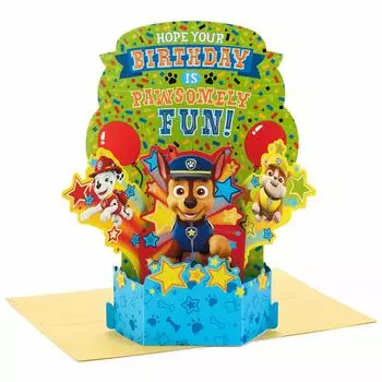 Открытка на день рождения Hallmark Paper Wonder Pop Up для детей (Paw Patrol)