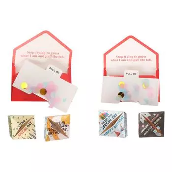 Открытка на день рождения Многоцелевая забавная инновационная изысканная складная 3D поздравительная открытка на день рождения для семьи