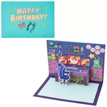 Открытка на день рождения Sanrio для игровой комнаты Поздравительная открытка Возможна отправка за границу SANRIO 950564 BD162-3