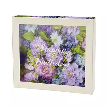 Открытка на день рождения Sanrio Flower Box Blue Поздравительная открытка Возможна отправка за границу SANRIO 981044 BD178-3 синий