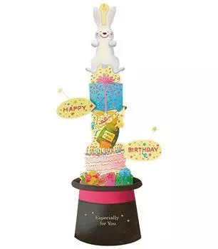 Открытка на день рождения Sanrio Jumping Rabbit L61 Pop-up