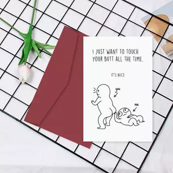 Открытка на День святого Валентина, годовщина свадьбы, забавные подарки на день рождения для парня, мужа