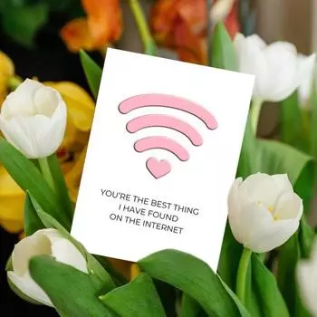 Открытка на годовщину для девушки или парня Романтическая открытка на День святого Валентина Открытка с годовщиной