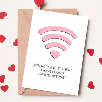 Открытка на годовщину для девушки, парня, романтическая открытка на день святого Валентина, открытка с годовщиной, любовная поздравительная открытка для него, ее мужа, жены белый