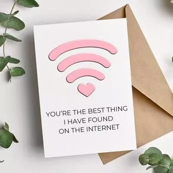 Открытка на годовщину Yousheng для девушки, парня, романтическая открытка на день святого Валентина, открытка с годовщиной, любовная поздравительная открытка для него, ее мужа, жены белый