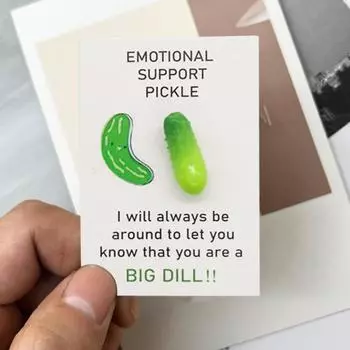 Открытка-объятие Pickle Pocket, эмоциональная поддержка, позитивная открытка, мини-открытка-объятие Pickle Pocket, подарок на выпускной, день рождения, годовщину 1pc