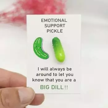 Открытка-объятие Yousheng Pickle Pocket, эмоциональная поддержка, позитивная открытка, мини-открытка-объятие Pickle Pocket, подарок на выпускной, день рождения, годовщину 1pc