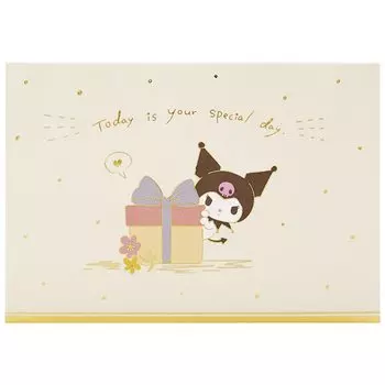 Открытка с надписью «Sanrio» Торт «Kuromi» и поздравительная открытка на вечеринку Возможна отправка за границу SANRIO 734381 BD141-3