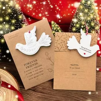 Открытка с птицей «Дружба навсегда» Поздравительная открытка «Дружба навсегда» Открытка на день рождения с конвертом для лучшего друга