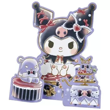 Открытка с сообщением от Sanrio Поздравительная открытка с подарками и сладостями от Kuromi Возможна отправка за границу MU134-3 SANRIO 732958