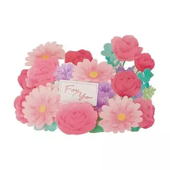 Открытка Sanrio Message Card Многоцелевая открытка Роза и Гербера L 321 889814 MU21-1