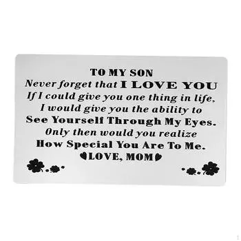 Открытка-вставка в кошелек, поздравительный подарок на день рождения, романтический День матери, подарок на память type b