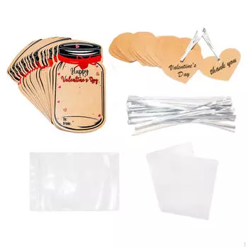 Открытки ко Дню святого Валентина для детей в форме бумажной банки для конфет, новинка, легкое поздравительное
